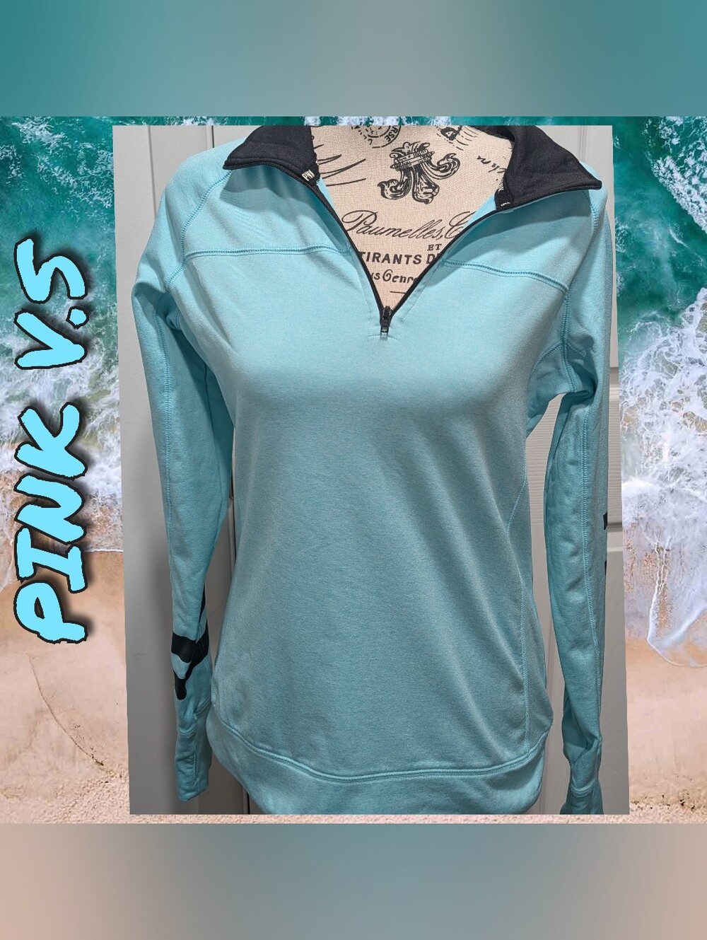 PINK V.S  Quarter-Zip Performance Pullover